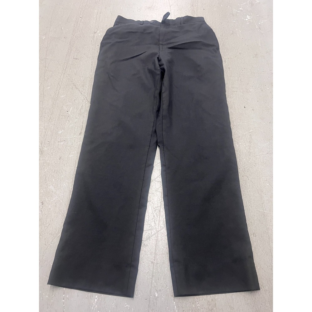 Jos A Bank Travelers Collection Pants Men 30" Waist Black 100% Wool Tailored Fit